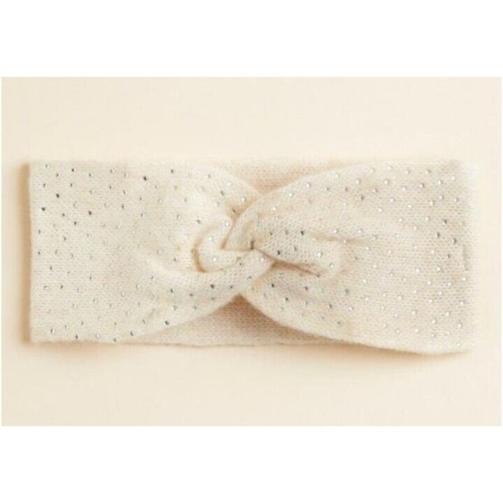 NWT Torrid Shine Rhinestones Twist Ear Warmer Oatmeal